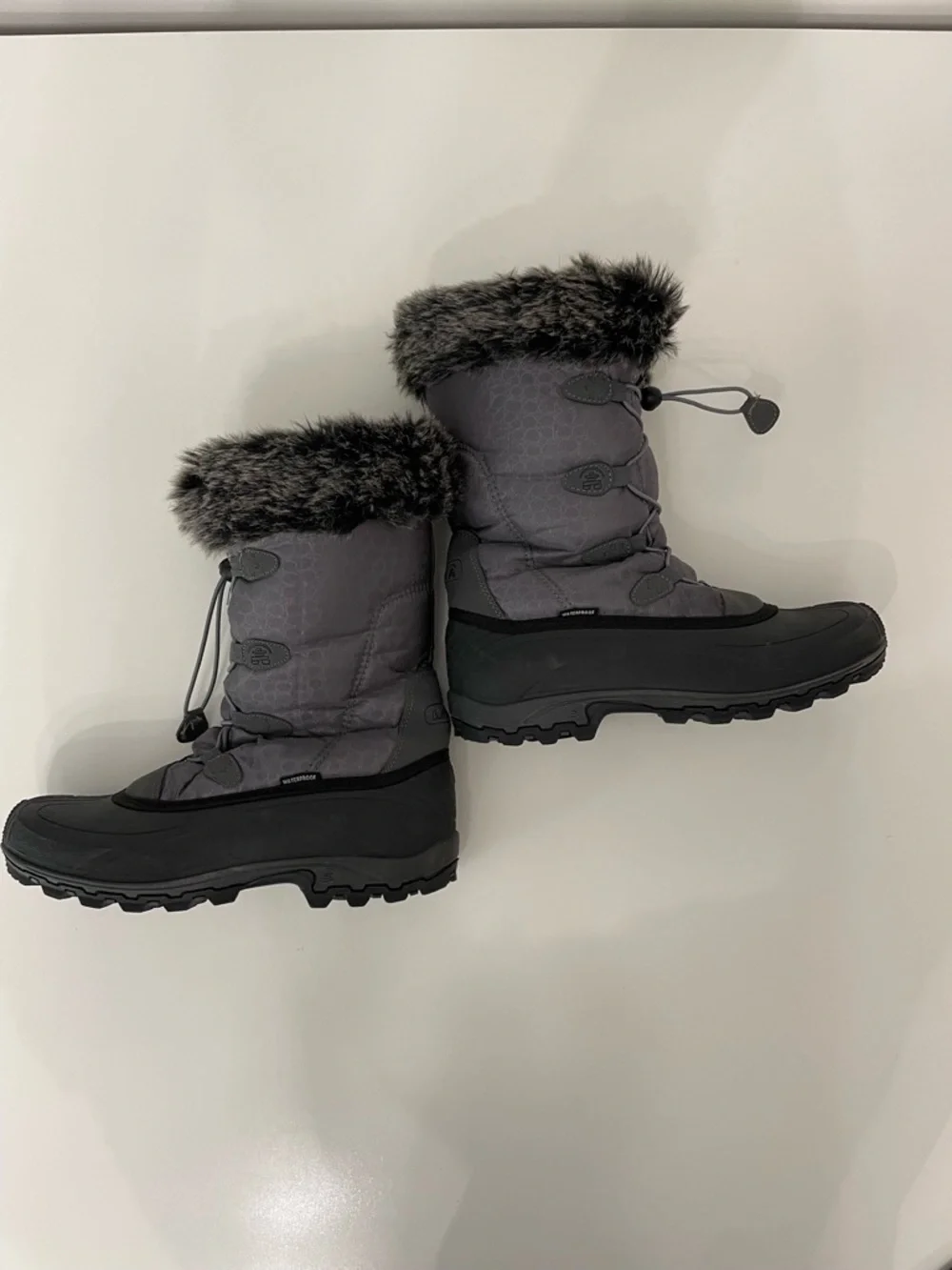 Kamik Women's Momentum Gray Winter Snow Boots, size 10